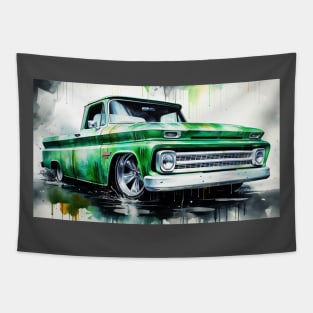 Green water color C-10 pickup Tapestry