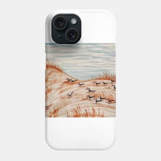 Black Skimmers Nesting Colony Phone Case