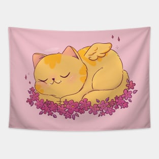 Cat Angel Tapestry