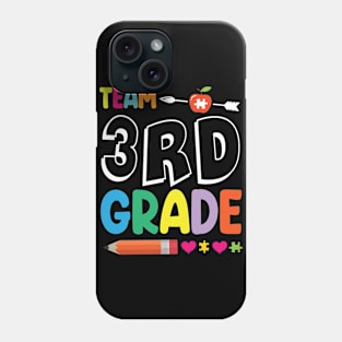 Team 3rd Grade Student Senior Teacher Happy Back To School Phone Case