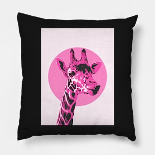 Illustration Of Giraffe Pillow