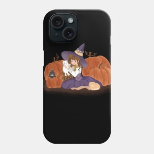 Little Witch and Three Rabbit _ Bunniesmee Halloween Edition Phone Case