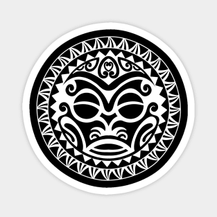 Polynesian tattoo tiki face Magnet