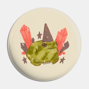 Crystal Magician Frog Pin