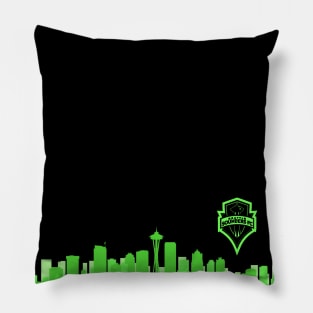 Seattle Sounders Skyline Pillow