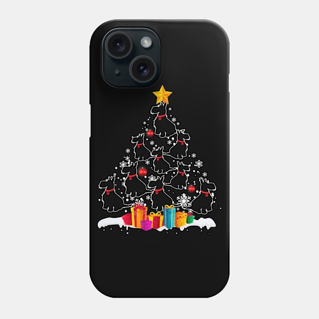 Scottish Terrier Christmas Tree Merry Xmas Phone Case by AstridLdenOs