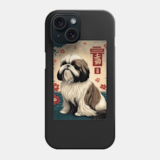 Super Cute Shih Tzu Portrait - Japanese style Phone Case