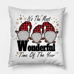 It's The Most Wonderful Time Of The Year Gnomes Pillow