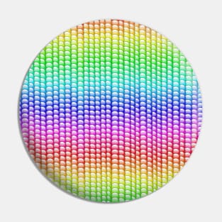 Rainbow Pride Pearl Pattern Pin