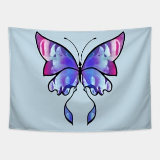 Purple Butterfly Tapestry