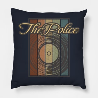 The Police Vynil Silhouette Pillow