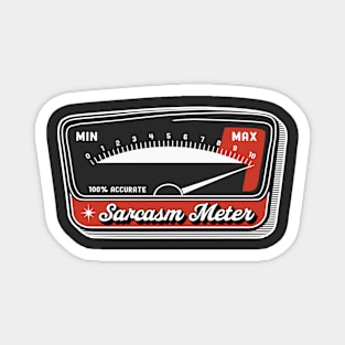 Sarcasm Meter - Retro Vintage Magnet