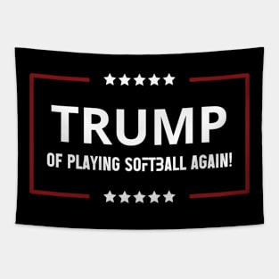 Funny trump of playing SOFTBALL again patriotic sport trump,trump 2024 keep america great Tapestry