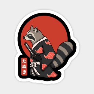 Samurai Tanuki Magnet