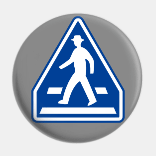 Japanese Pedestrian Crossing Sign Pin