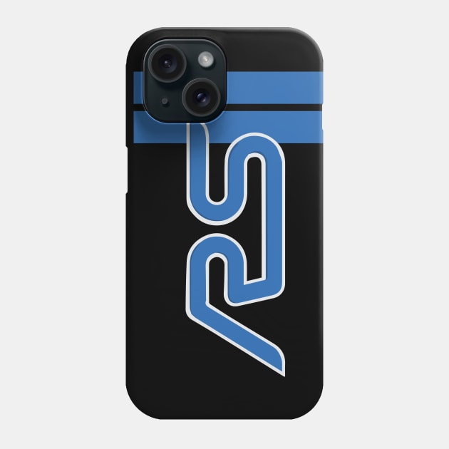 Nitrous Blue RS Ralley Sport Stripes Phone Case by cowtown_cowboy