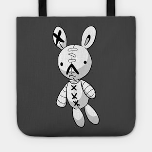 White Bunny Rabbit Doll Stitch Bandage Stitches Meiruko Lucky Charm Tote