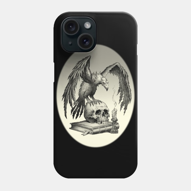 Vulture and Skull Phone Case by Paul_Abrams