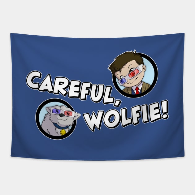 Careful, Wolfie! Tapestry by Far Lands or Bust