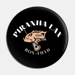 Piranha Lax - Box and Field T-Shirt Pin