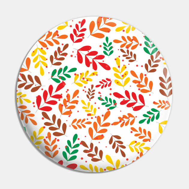 Colorful leaves pattern Pin by creativityrunsfree