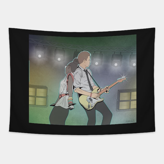 Rockstar in Concert Tapestry by BurrowsImages