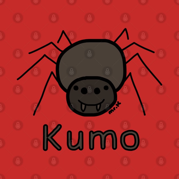 Kumo (Spider) Japanese design in color by MrK Shirts