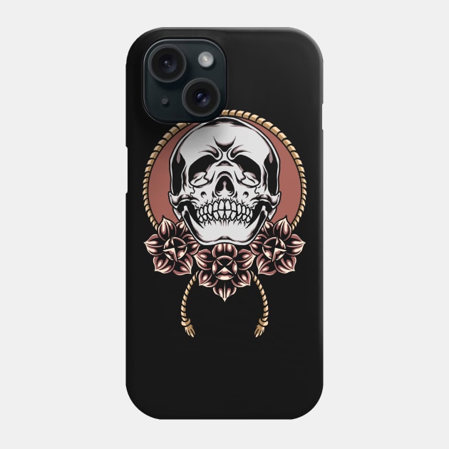 skull and roses Phone Case by donipacoceng