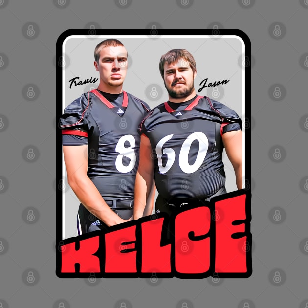 The Kelce Brothers Trading Card by darklordpug