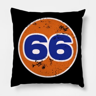 66 Vintage Number Pillow