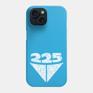 225 Aussie Valiant Badge (Worn White on Blue) Phone Case