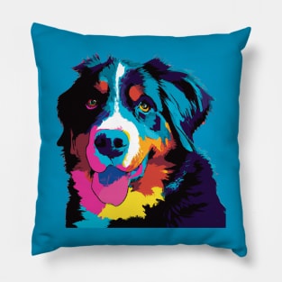 Bernese Mountain Dog Pop Art - Dog Lover Gifts Pillow