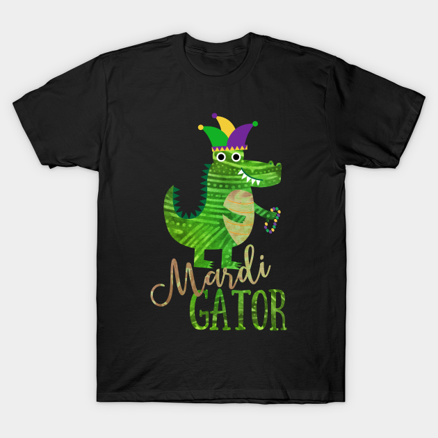 alligator mardi gras shirt