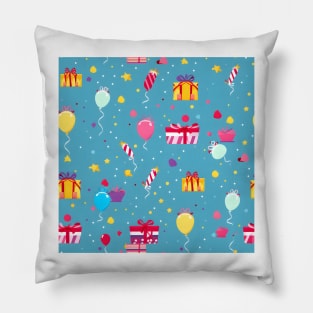 Happy Birthday Party Celebration Pattern 13 Pillow