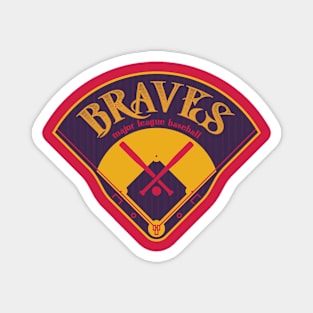 Atlanta Baseball Magnet