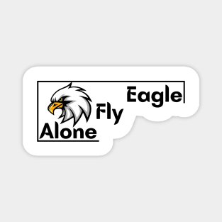 Eagle fly alone design Magnet