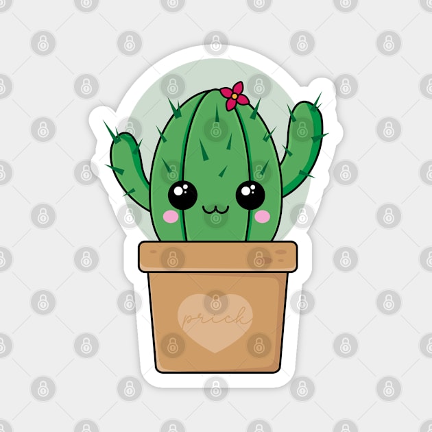 Kawaii Cactus Magnet by Sasyall