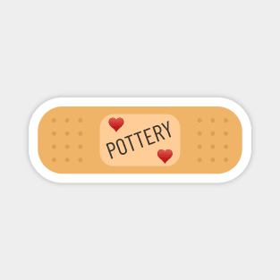 Pottery patch, pottery bandaid Magnet