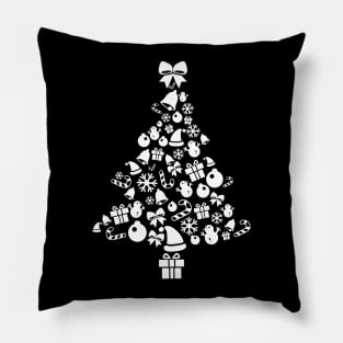 Winter Snowflake White Christmas Pillow