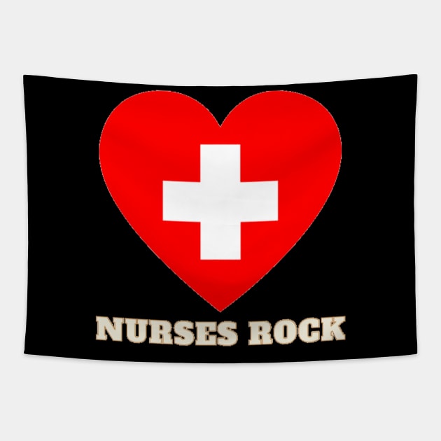 Nurses Rock Tapestry by Jo3Designs