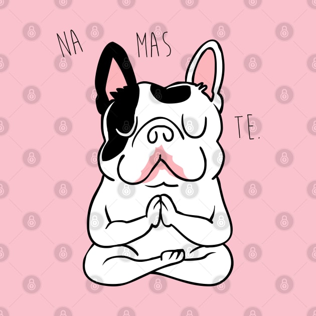 NAMASTE Frenchie by huebucket