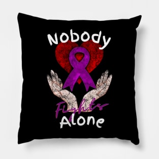 Nobody Fights Alone AAlzheimer's Support Pillow