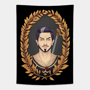 Hades Greek Mythology God Wreath Style Tapestry