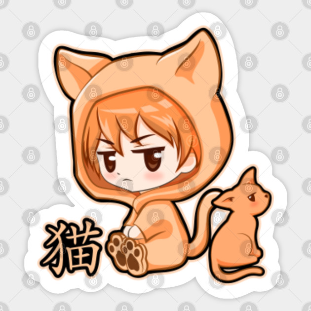 Chibi Kyo Cat Zodiac Fruits Basket 2020 Fruits Basket Sticker Teepublic