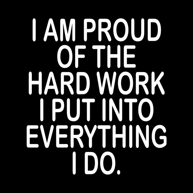 Hard work - motivational t-shirt gift idea by MotivationTshirt