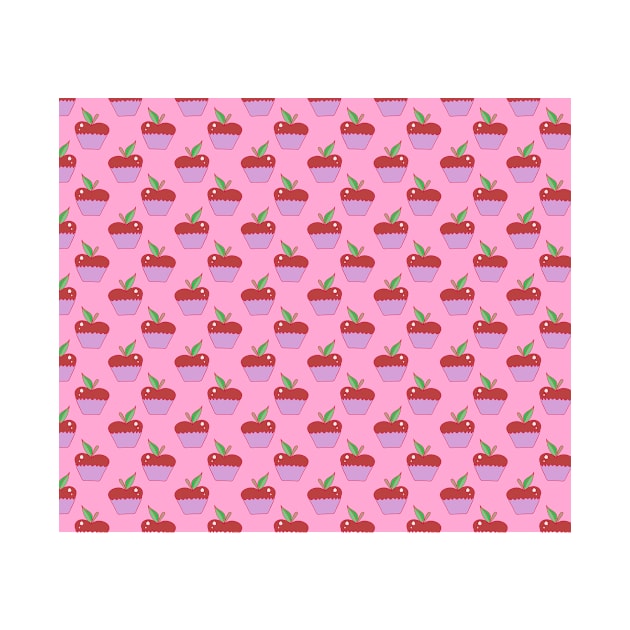 Apple Cupcake Pink Pattern by saradaboru