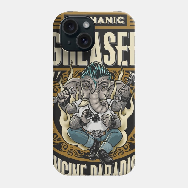 Mechanic Greaser Phone Case by nanobarbero