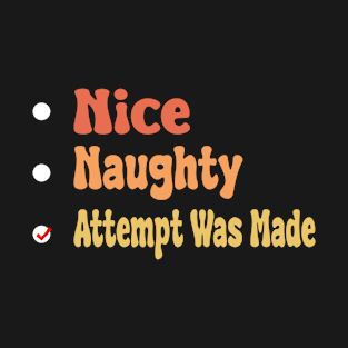 Nice Naughty Attempt Was Made T-Shirt