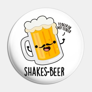 Shakes-beer Cute Shakespeare Beer Pun Pin