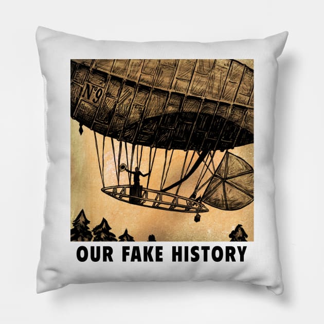 Alberto Santos Dumont Pillow by Our Fake History